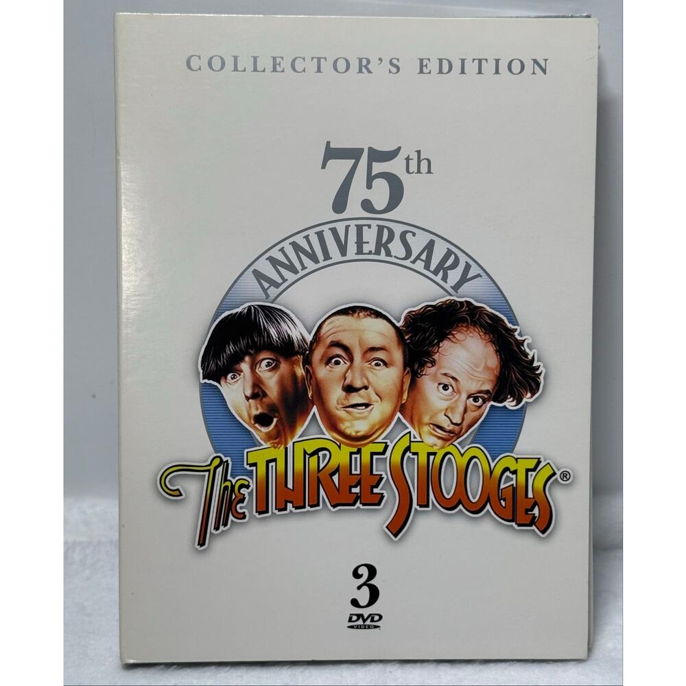 The Three Stooges 75th Anniversary Collector’s Edition 3 DVD Set 2005 - Madacy